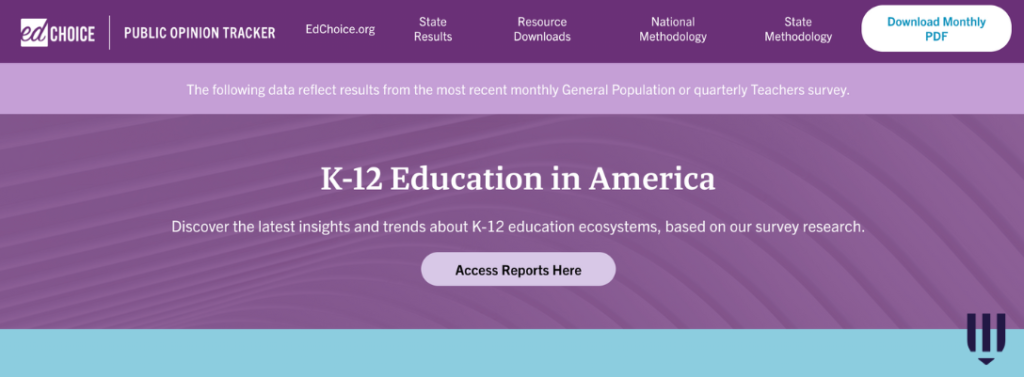 School Choice Public Opinion Tracker – EdChoice - Defending Education ...